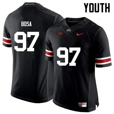 Youth Ohio State Buckeyes #97 Nick Bosa Black Nike NCAA College Football Jersey August BVQ5844JF